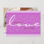 BABY AANKONDIGING - love girl (Voorkant / Achterkant)