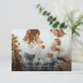 Baby Aankondiging Meer Vrolijk Deze Kerst Kaart (Staand voorkant)