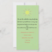 Baby aankondiging met gedicht (Voorkant)