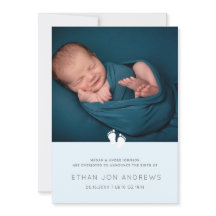 Baby Aankondiging Moderne baby