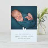 Baby Aankondiging Moderne baby (Staand voorkant)