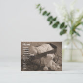 Baby Aankondiging of bedrijf (Staand voorkant)