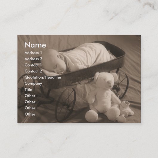 Baby Aankondiging of bedrijf (Voorkant)