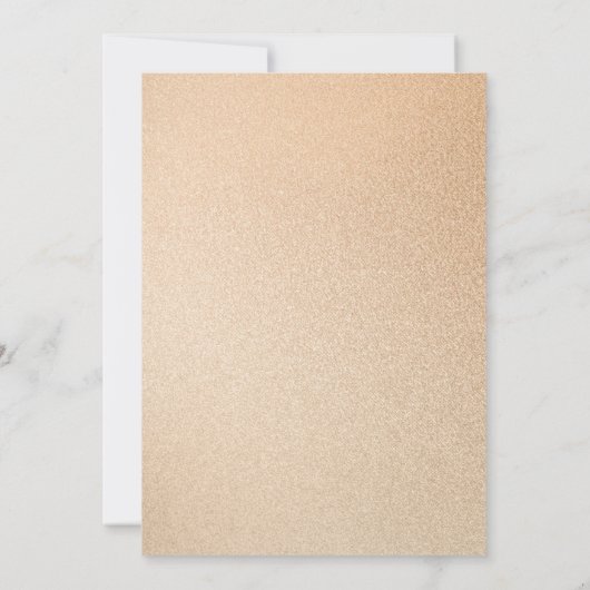 Baby Aankondiging - Overjoyed gold glitter script (Achterkant)