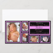 Baby Aankondiging - Roze (Voorkant / Achterkant)