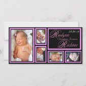 Baby Aankondiging - Roze (Voorkant)