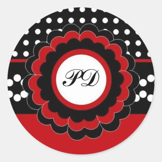 Baby Aankondiging Stickers :: Polk A Dot 2 (Voorkant)