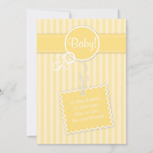 Baby. Aankondiging (uitnodiging) (Voorkant)