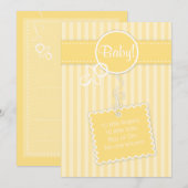 Baby. Aankondiging (uitnodiging) (Voorkant / Achterkant)