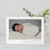 Baby Aankondiging Welkomstscripts (Staand Voorkant)