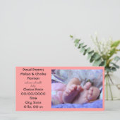 Baby Aankondigingen Trots Ouders Kaarten Geboorte (Staand voorkant)