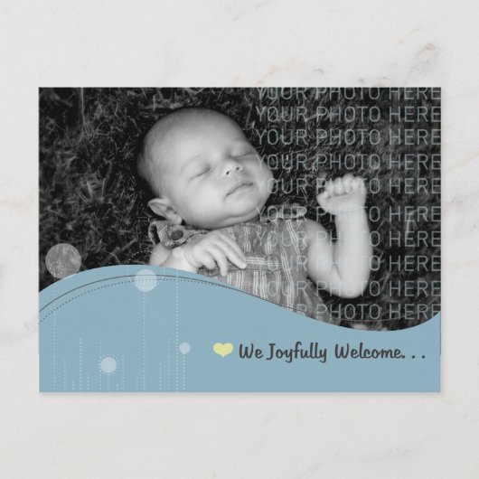 Baby Aankondigingskaart (Voorkant)