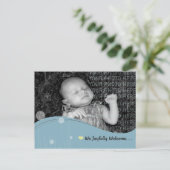 Baby Aankondigingskaart (Staand voorkant)