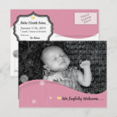 Baby Aankondigingskaart (Voorkant / Achterkant)