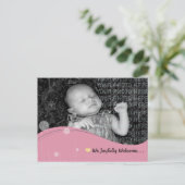 Baby Aankondigingskaart (Staand voorkant)