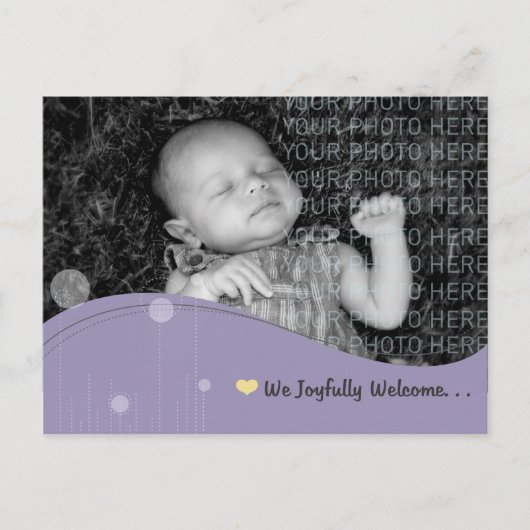 Baby Aankondigingskaart (Voorkant)
