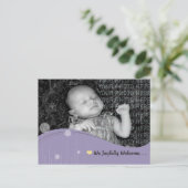 Baby Aankondigingskaart (Staand voorkant)