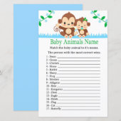 Baby aap Babydieren Naam Game (Voorkant / Achterkant)