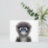 baby aap briefkaart (Staand voorkant)