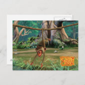 Baby aap briefkaart (Voorkant / Achterkant)