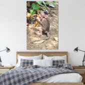 Baby aap canvas afdruk (Insitu (Slaapkamer))