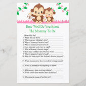 Baby aap Hoe goed ken je het baby shower spel? (Voorkant)