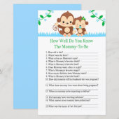 Baby aap Hoe goed ken je het baby shower spel? (Voorkant / Achterkant)