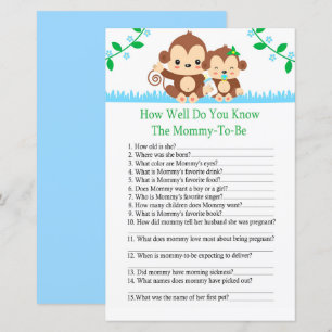 Baby aap Hoe goed ken je het baby shower spel?