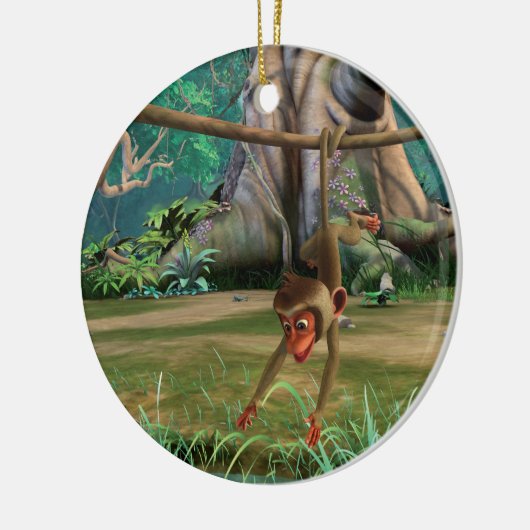 Baby aap keramisch ornament (Links)