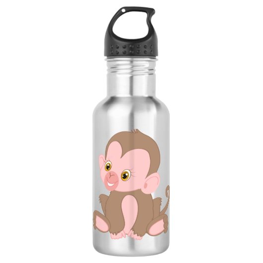 Baby aap lacht waterfles (Voorkant)