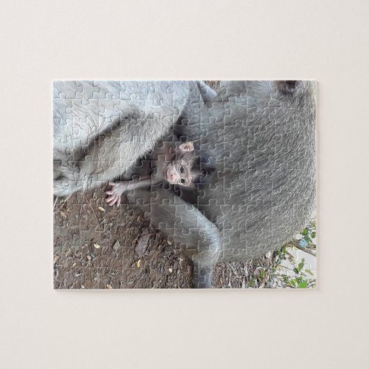 Baby aap legpuzzel (Horizontaal)