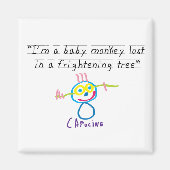 Baby aap magneet (Voorkant)