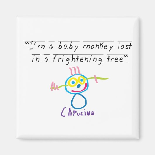 Baby aap magneet (Voorkant)