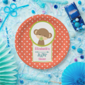 Baby aap met een Baby shower voor Pacifier Papieren Bordje (Feest)
