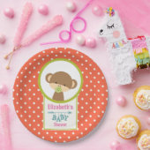 Baby aap met een Baby shower voor Pacifier Papieren Bordje (Feest)