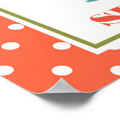 Baby aap met een Baby shower voor Pacifier Poster (Hoek)