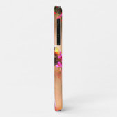 Baby aap met Flowers iPhone/iPad case (Achterkant/links)