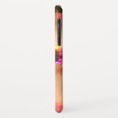Baby aap met Flowers iPhone/iPad case (Achterkant/links)