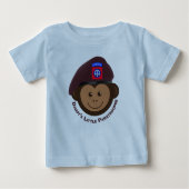 Baby aap "Papa's kleine paratrooper" (Voorkant)
