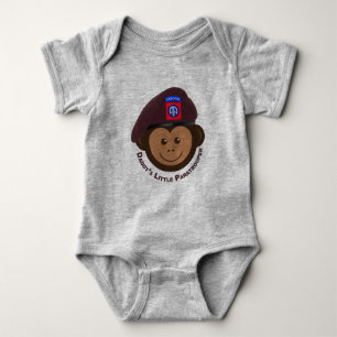 Baby aap "Papa's kleine paratrooper" Romper