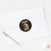 Baby aap plet team plet  ronde sticker (Envelop)