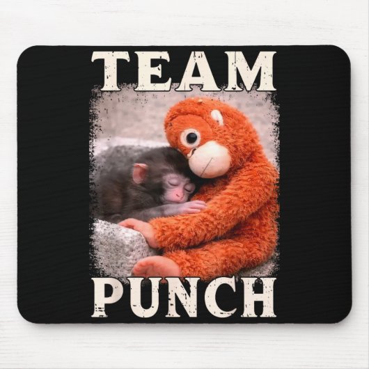 Baby aap punch meme team punch trend meme muismat (Voorkant)