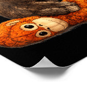 Baby aap punch  poster (Hoek)