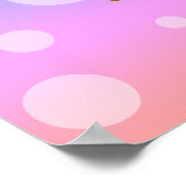 Baby-aap regenboogPoster Afdruknevelwand Poster (Hoek)