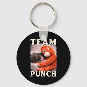 Baby aap slaan meme team slaan trend meme sleutelhanger
