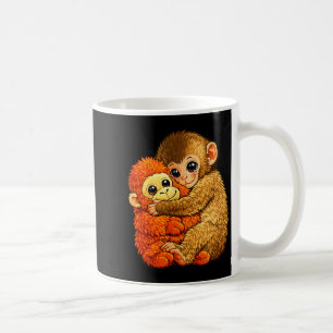 Baby aap slaat - grappig aap knuffel speelgoed mem koffiemok