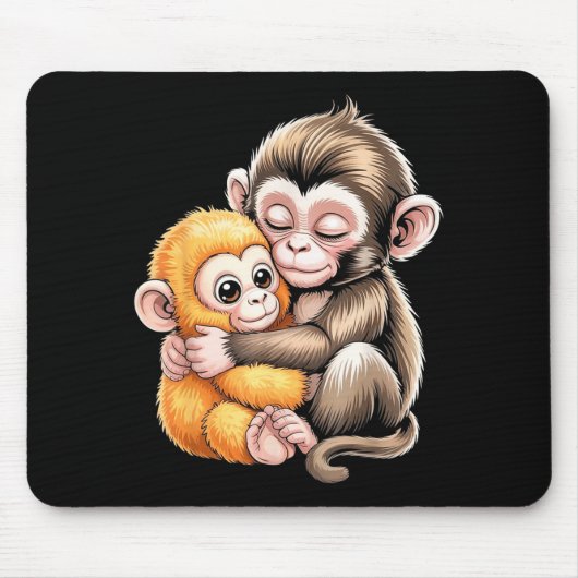 Baby aap slaat muismat (Voorkant)