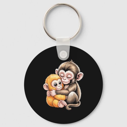 Baby aap slaat sleutelhanger (Voorkant)