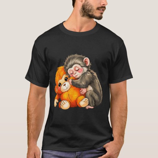 Baby aap slaat  t-shirt (Voorkant)