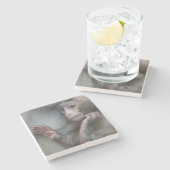 Baby aap stenen onderzetter (Zijkant)